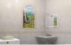 Plitkalar fotosurati ostida banyoda devorlar uchun panellar