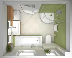 Дизайн прямоугольного санузла с ванной