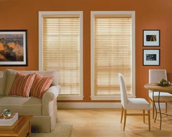 Modern blinds for the living room photo