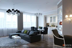 Studio apartment with two windows design photo