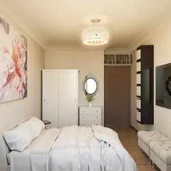 Маленькая спальня с комодом дизайн