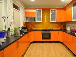 Какие Цвета Сочетаются С Оранжевым Кухня Фото