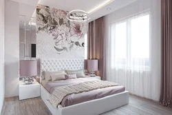 Modern bedroom design in light colors inexpensively