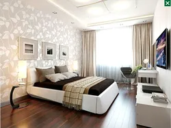 Modern bedroom design in light colors inexpensively