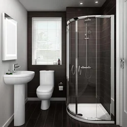 Small combined bathroom with shower photo