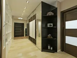 Hallway Design With Built-In Wardrobe In A Modern Style Apartment