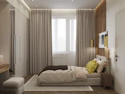 Интерьер дизайн спальни в теплых тонах
