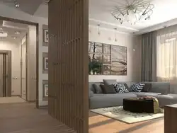 Modern living room hallway design