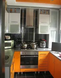Kitchen Design With A Gas Water Heater In Khrushchev 6 Sq.