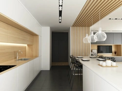 Photo of kitchen ceilings with wood