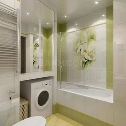 Modern Design Of A Small Bathroom Without Toilet