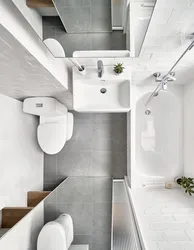 Bathroom design 2 sq m with shower