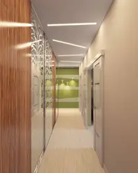 Photo of suspended ceiling options in the hallway