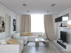 Дизайн гостиной 18 м с угловым диваном