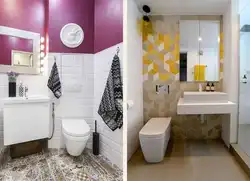 Modern design of bath and toilet separately