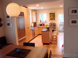 Walk-through kitchen interior