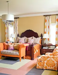 What Colors Does Orange Go With In A Bedroom Interior?