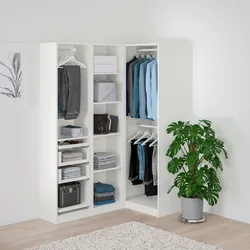 Corner wardrobe in the bedroom photo