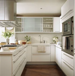 Kitchen design l shaped apartment