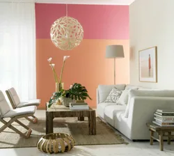 Цвета сочетающиеся с персиковым в интерьере гостиной