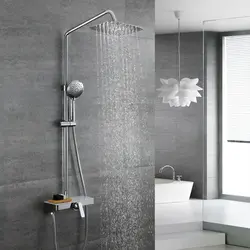 Стаялы душ у ваннай фота