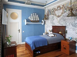 Спальня Морского Цвета Фото