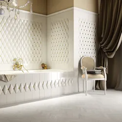 Interior tiles diamond pattern for bathroom