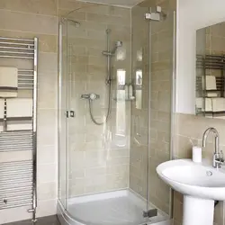 Renovation of a bathroom with shower in Khrushchev photo