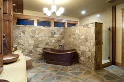 Bathroom Design With Stone Photo