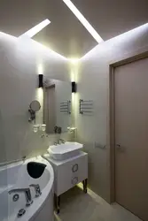 Bathroom ceiling lamps in the interior