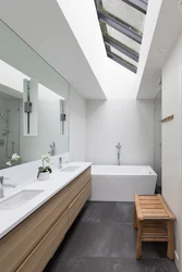 Bath Design With Wood White