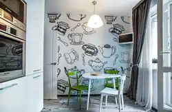 Kitchen design drawing on the wall