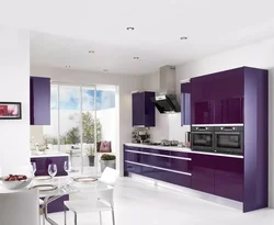 Lilac kitchen design small