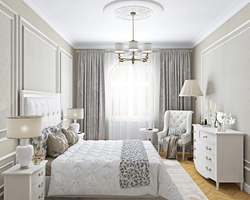 Interior of a bright classic bedroom