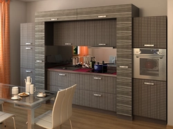 Corrugated facades for the kitchen photo