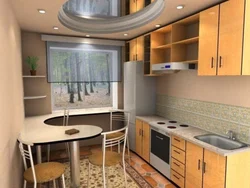 Kitchen 3 4 meters design photo with window