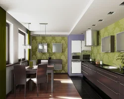 Kitchen interior color wallpaper photo