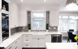 Corner Kitchen Design With Sink By The Window