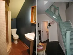 Bathroom Under Stairs Design