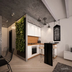Дизайн кухни в квартире студии 25 кв м