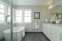 Bathroom tile options photos in light colors