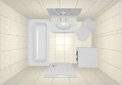 Toilet with bathtub design 2 sq.m.