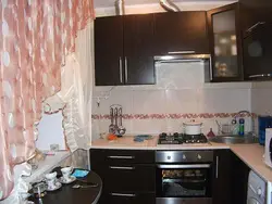 Photo of the kitchen in the Brezhnevka apartment