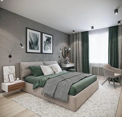 Gray White Bedroom Design Color Combination