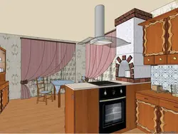 Печь в интерьере кухни и дома
