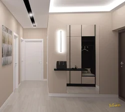 Interior design of hallway hallway in modern style