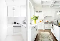 Проекты интерьеров для белой кухни