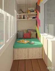 Bedroom On The Loggia Design Photo
