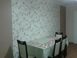 Wallpapering in the kitchen design