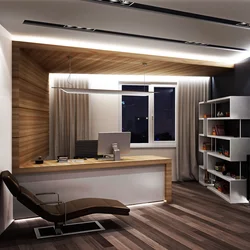 Office interior design in apartment